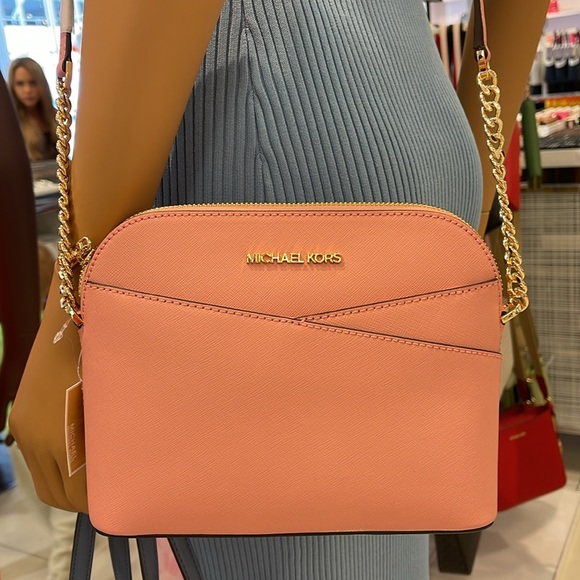 MICHAEL KORS 
Jet Set Travel Medium Dome Crossbody Bag XCROSS XBODY
Primrose
NWT - Picture 16 of 16